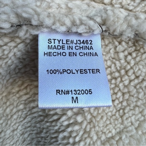 Entro Women’s Brown Faux Leather Soft Lined Waterfall Vest With Pockets, Medium - Picture 6 of 9